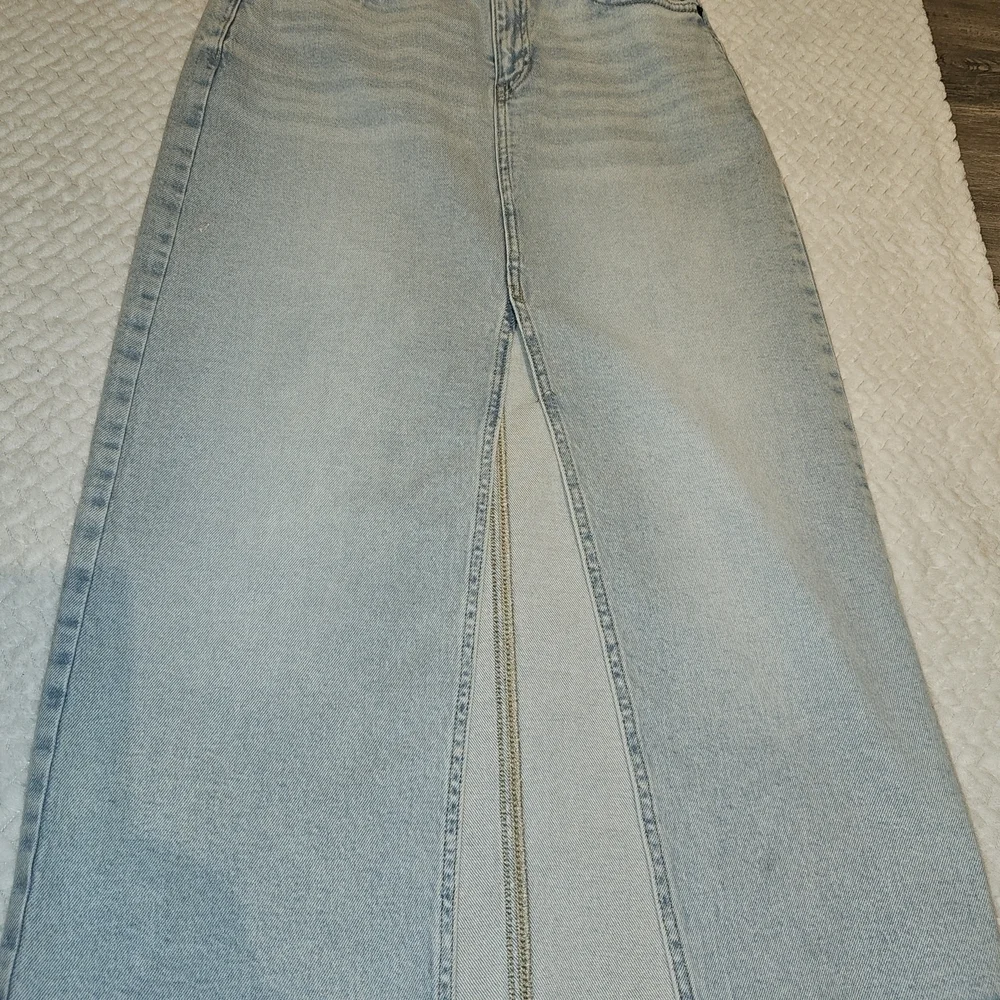 Light Blue Denim Skirt.